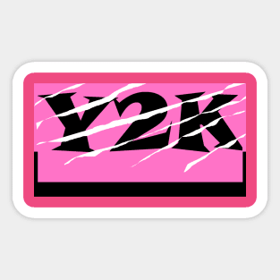 Y2K  Shredded Sticker